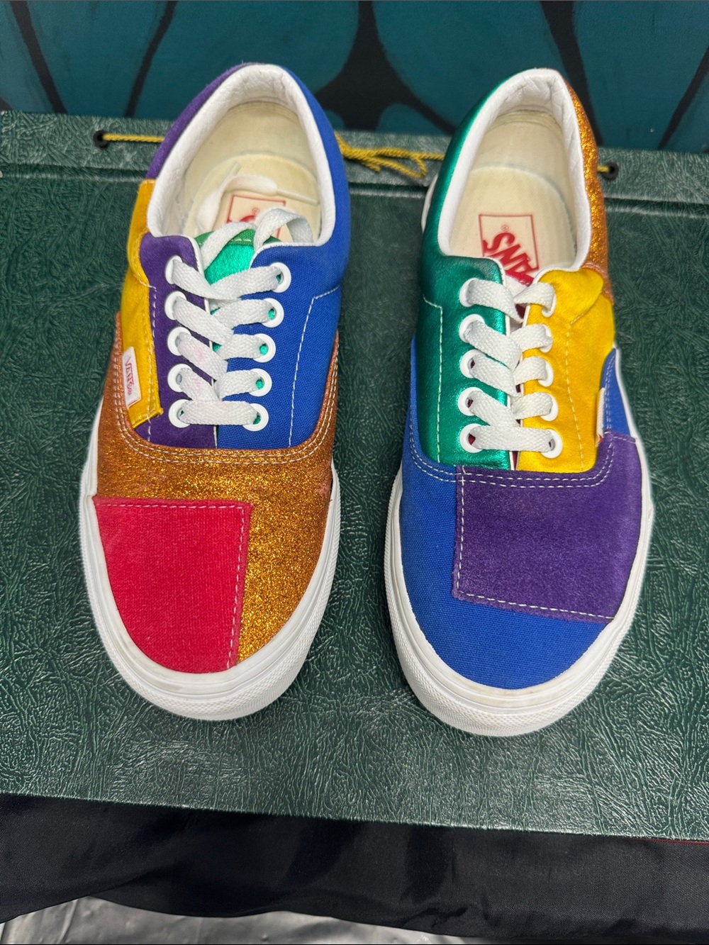 Vans Multi-Color Patchwork Sneakers - Rainbow Colorblock - Picture 5 of 8